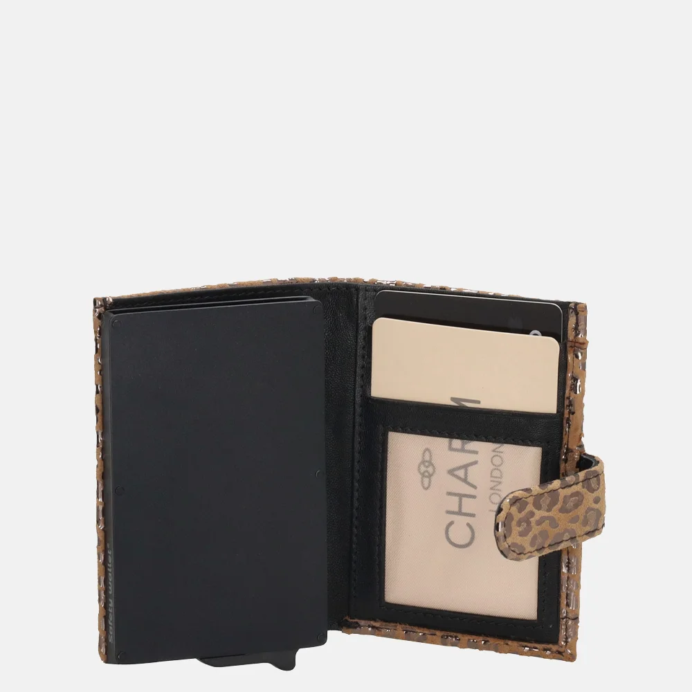 Charm London pasjeshouder panter camel bij Duifhuizen