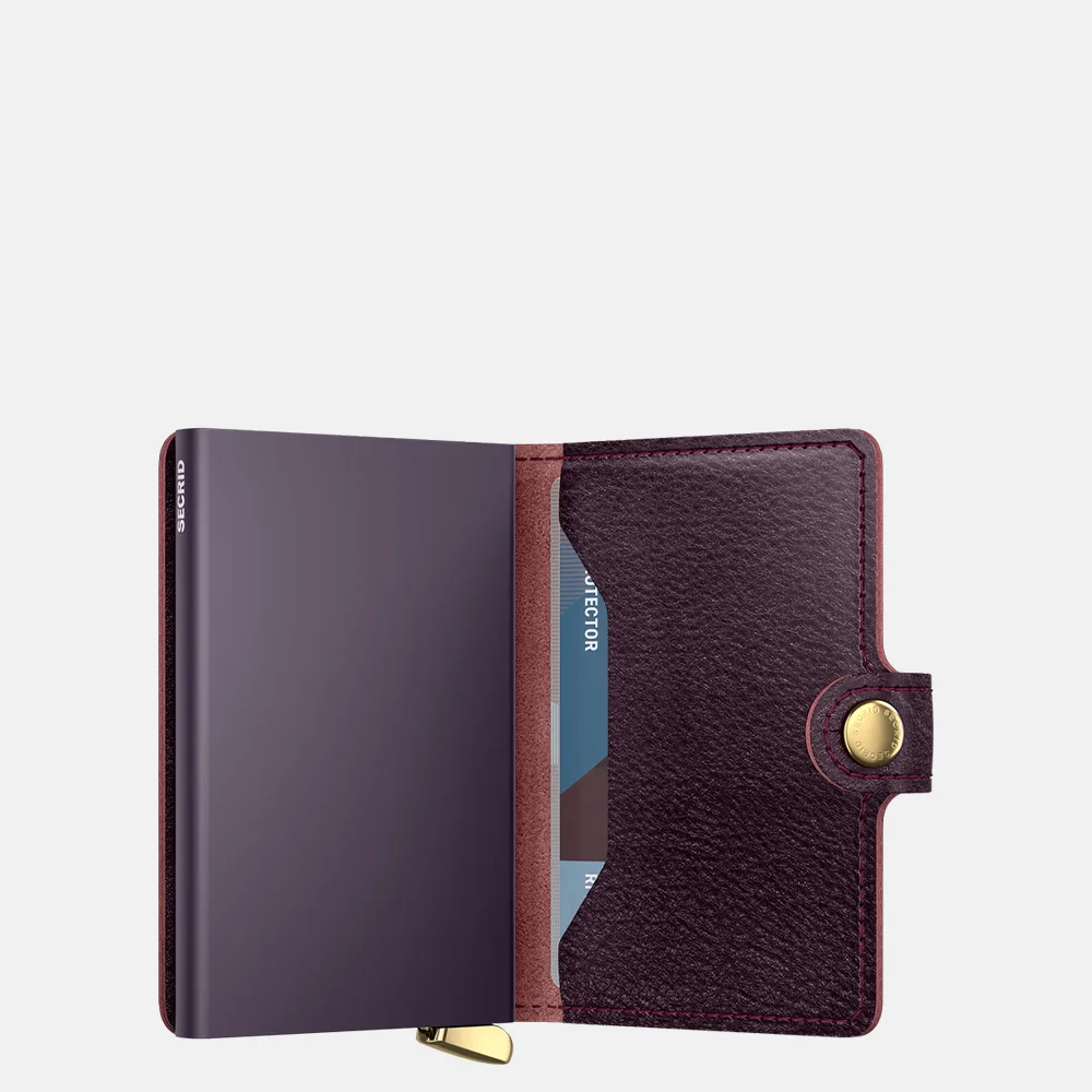 Secrid Premium Miniwallet pasjeshouder Basco Bordeaux + bij Duifhuizen