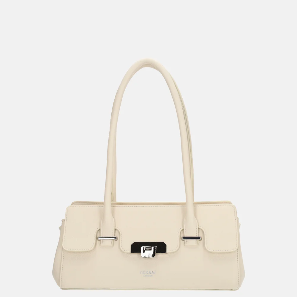 Charm London Soho schoudertas classic creme bij Duifhuizen