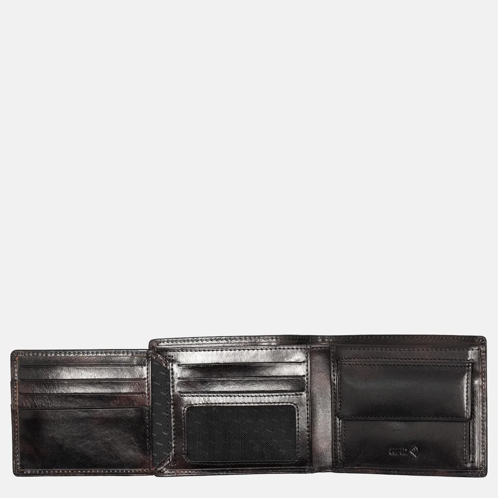 Tony Perotti van Gogh billfold L Zwart bij Duifhuizen