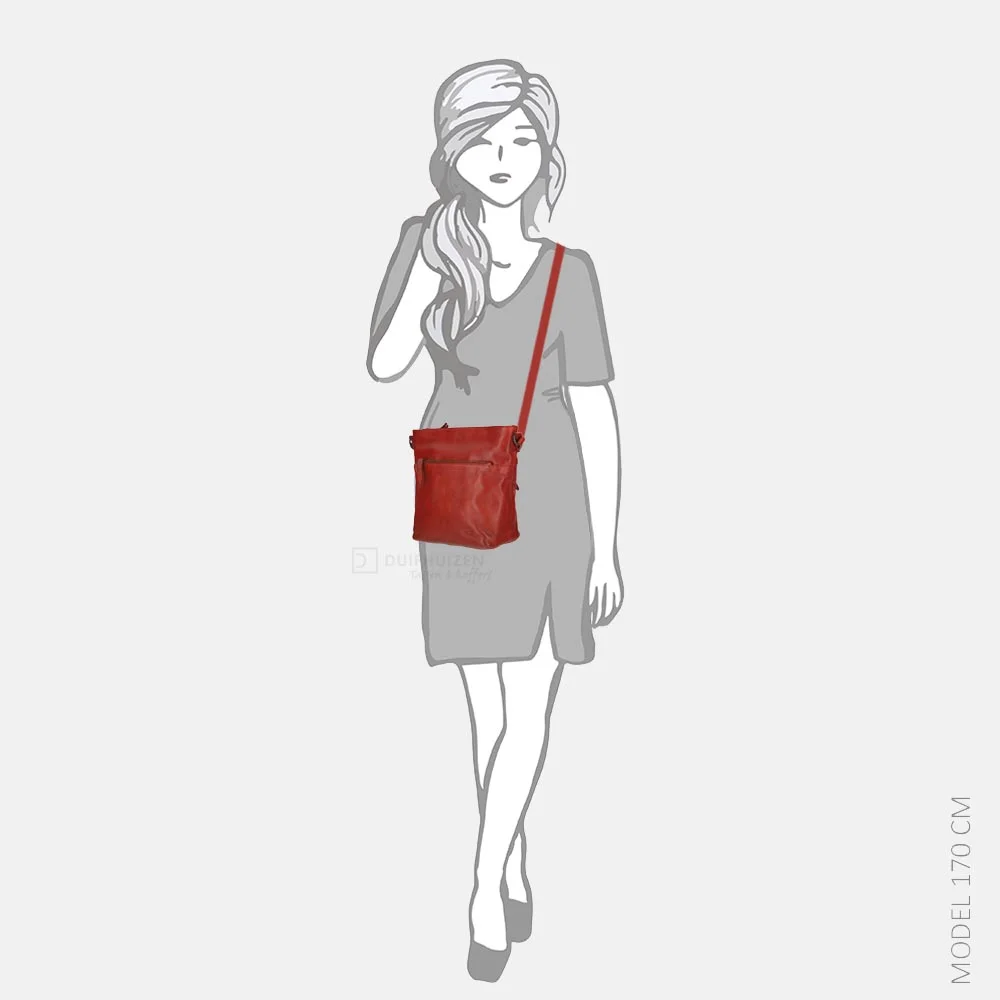 Bear Design crossbody tas rood bij Duifhuizen