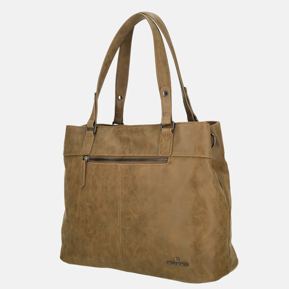 Enrico Benetti Stacey shopper camel bij Duifhuizen