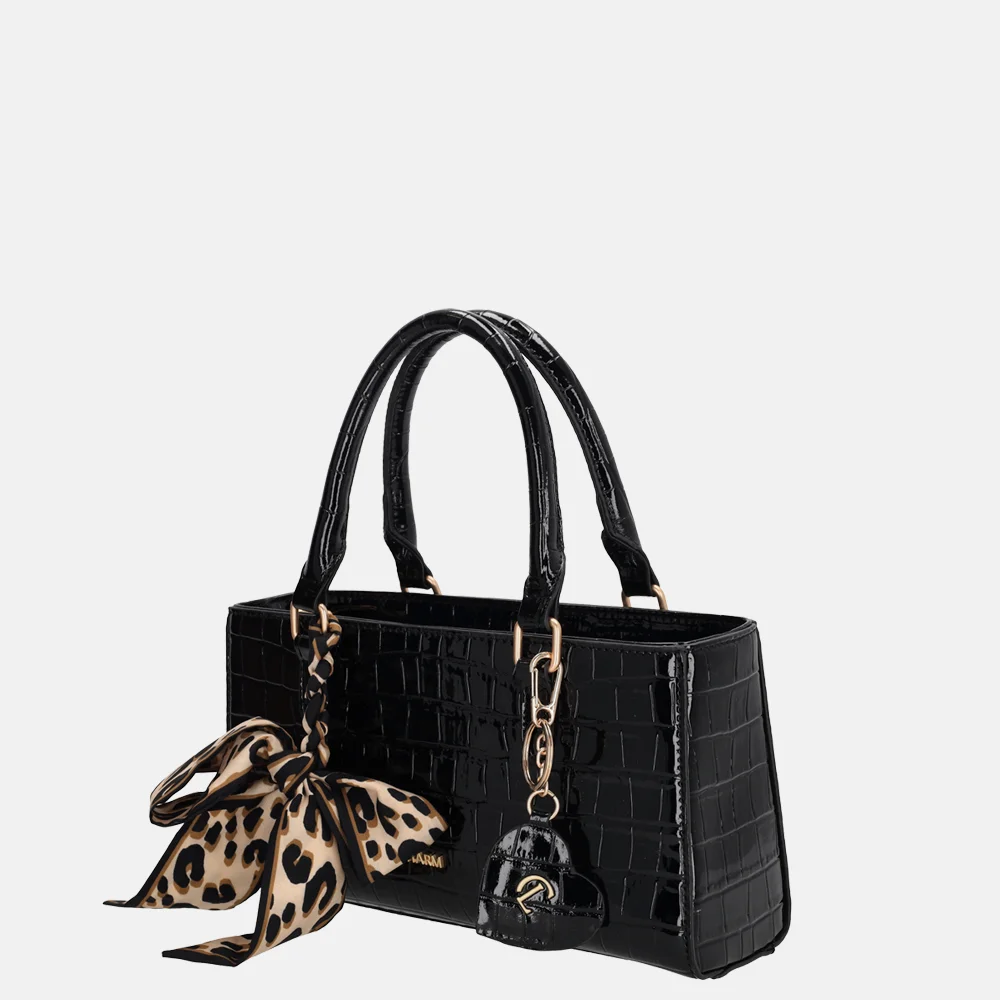 Charm London Knightbridge handtas zwart bij Duifhuizen