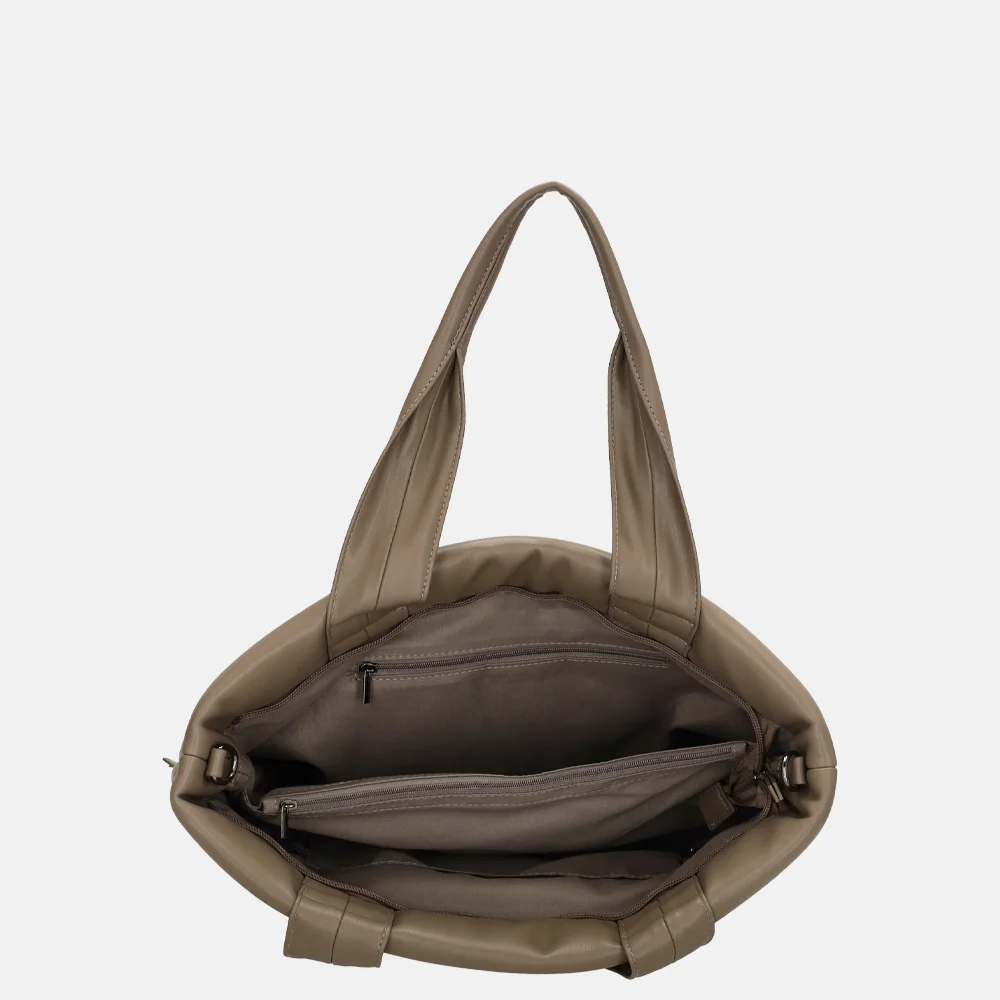 Zebra Trends Evie shopper taupe bij Duifhuizen