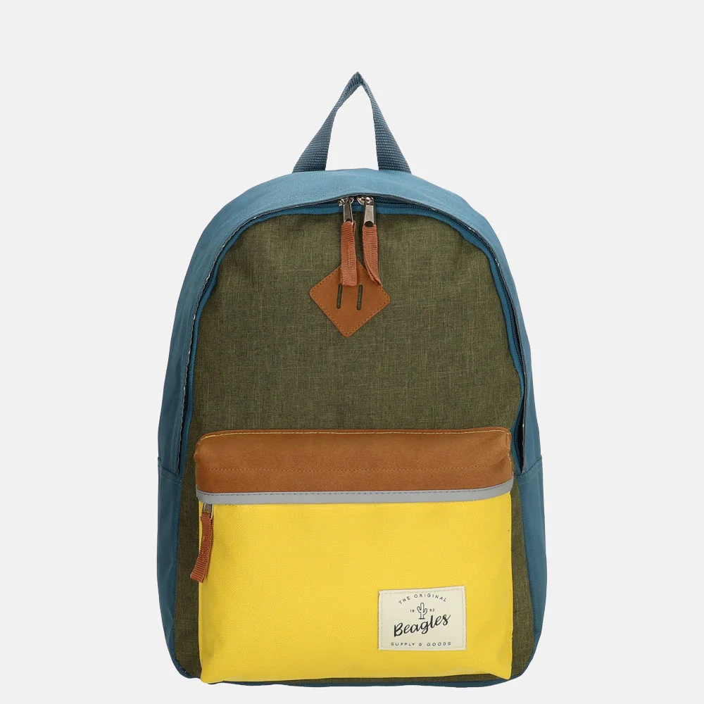Beagles Colorblock kinderrugzak olijf