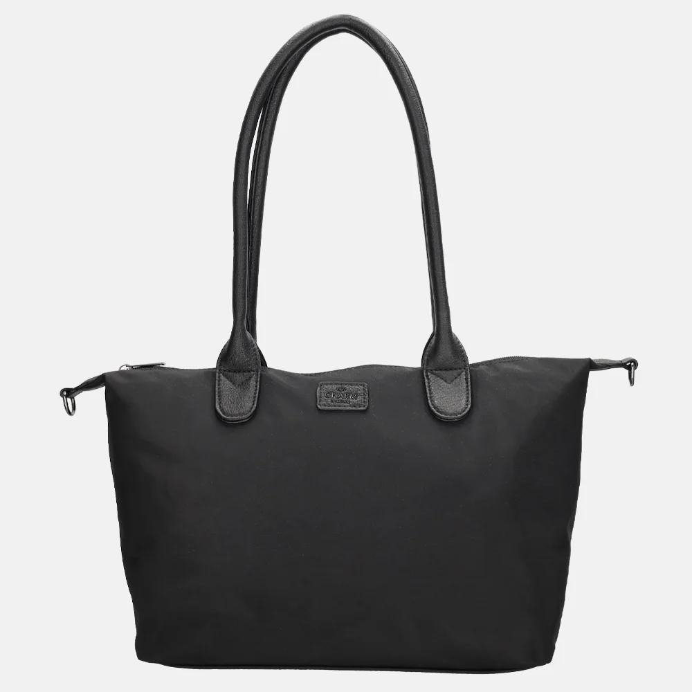 Charm London Buckingham Mono shopper M zwart bij Duifhuizen