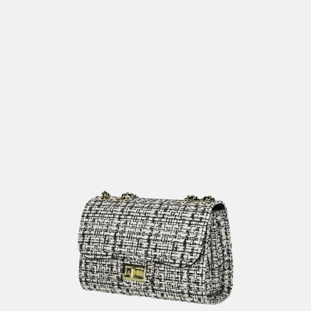 Firenze crossbody tas black/white bij Duifhuizen