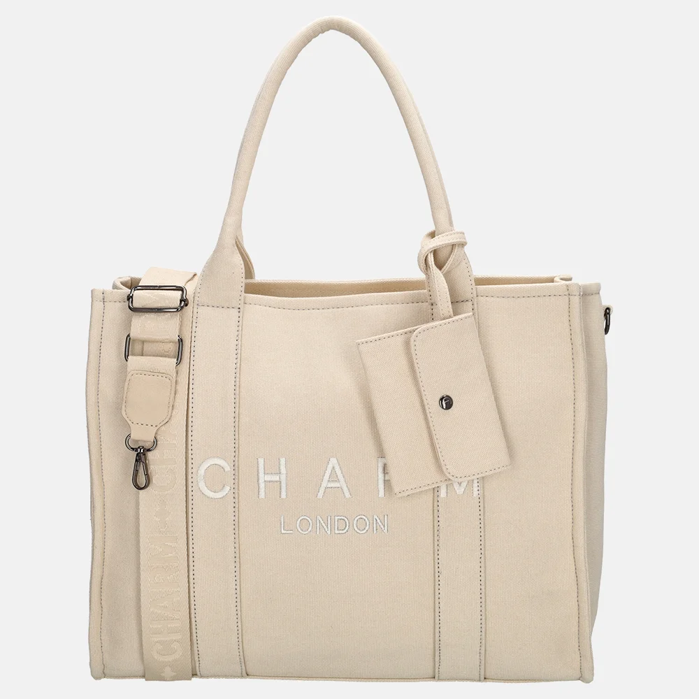 Charm London laptoptas 15 inch zand