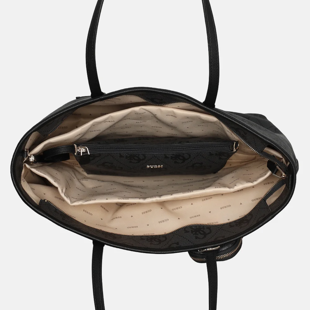 Guess Power play shopper L coal logo bij Duifhuizen