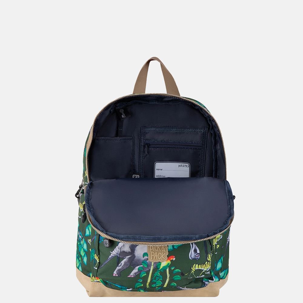 Pick & Pack Happy Jungle kinderrugzak M bamboo bij Duifhuizen