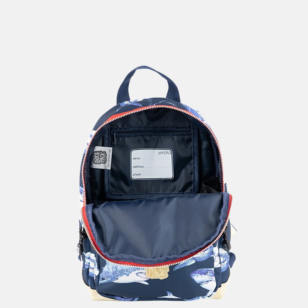 Pick & Pack Shark kinderrugzak S navy bij Duifhuizen