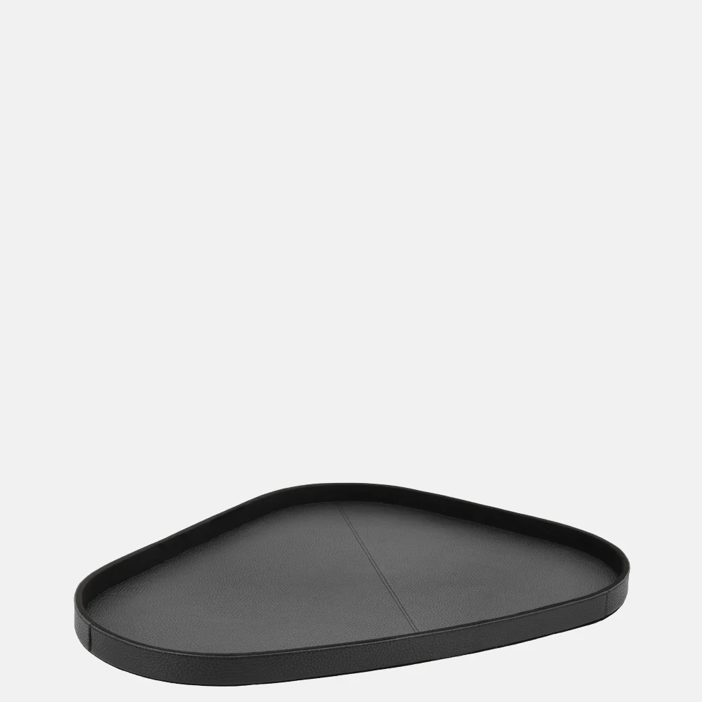 Chamada leren dienblad organisch effen L black bij Duifhuizen