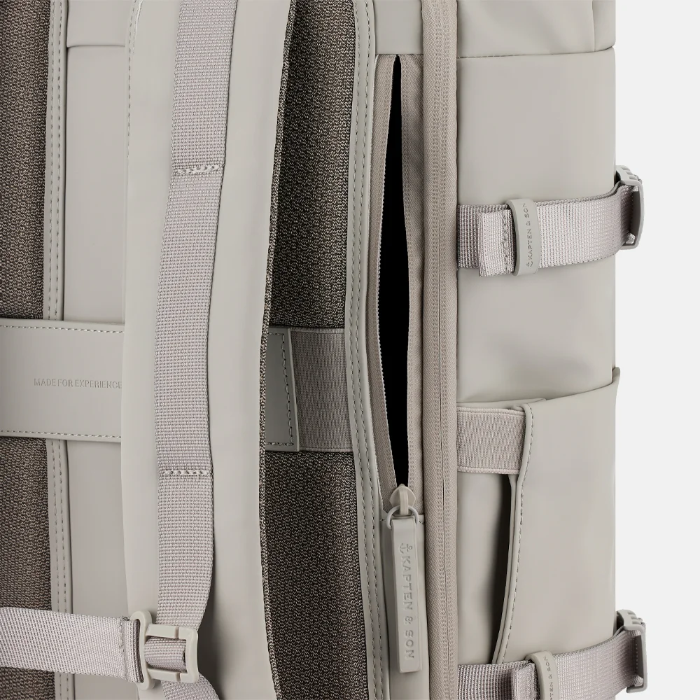 Kapten & Son Helsinki Pro rugzak 15 inch greige bij Duifhuizen