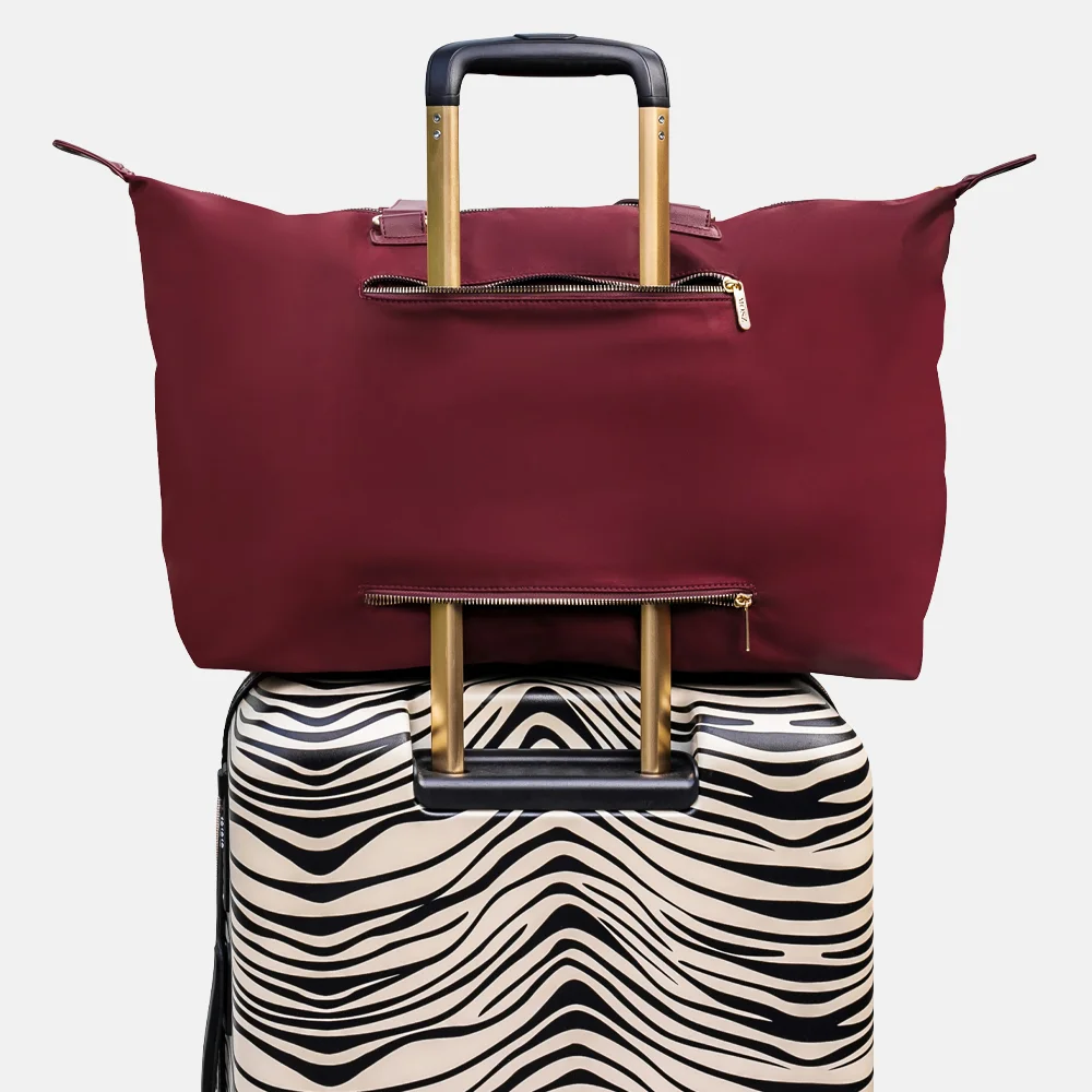 Mosz Sandy weekendtas aubergine bij Duifhuizen