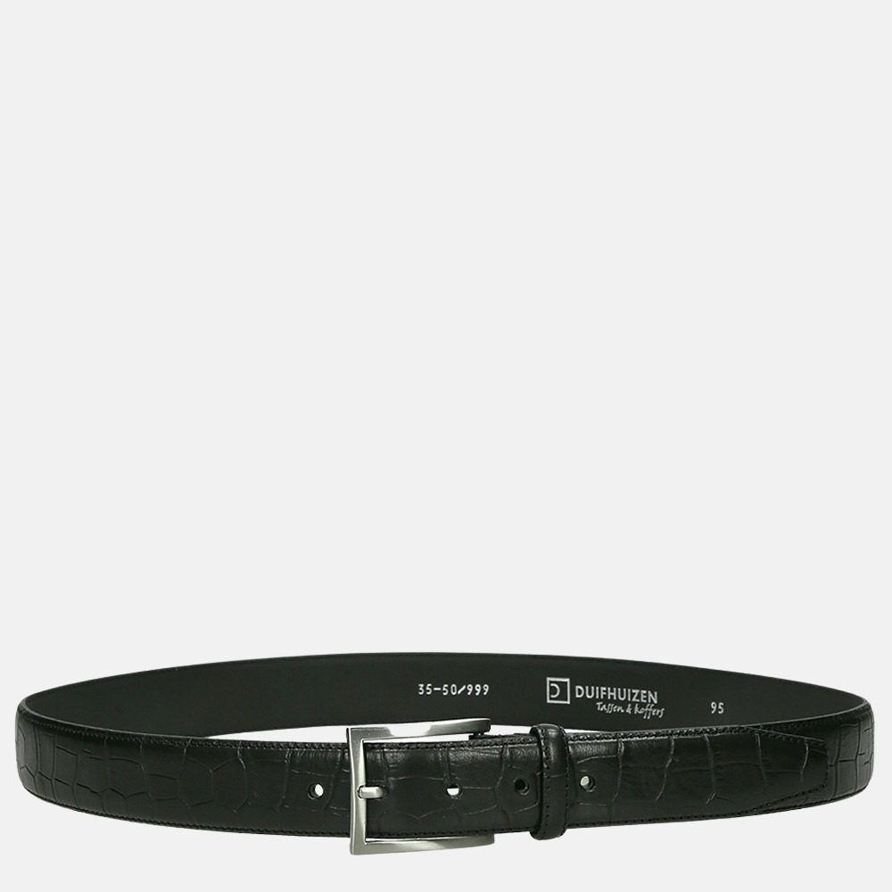 Duifhuizen heren riem 3.5 cm croco black