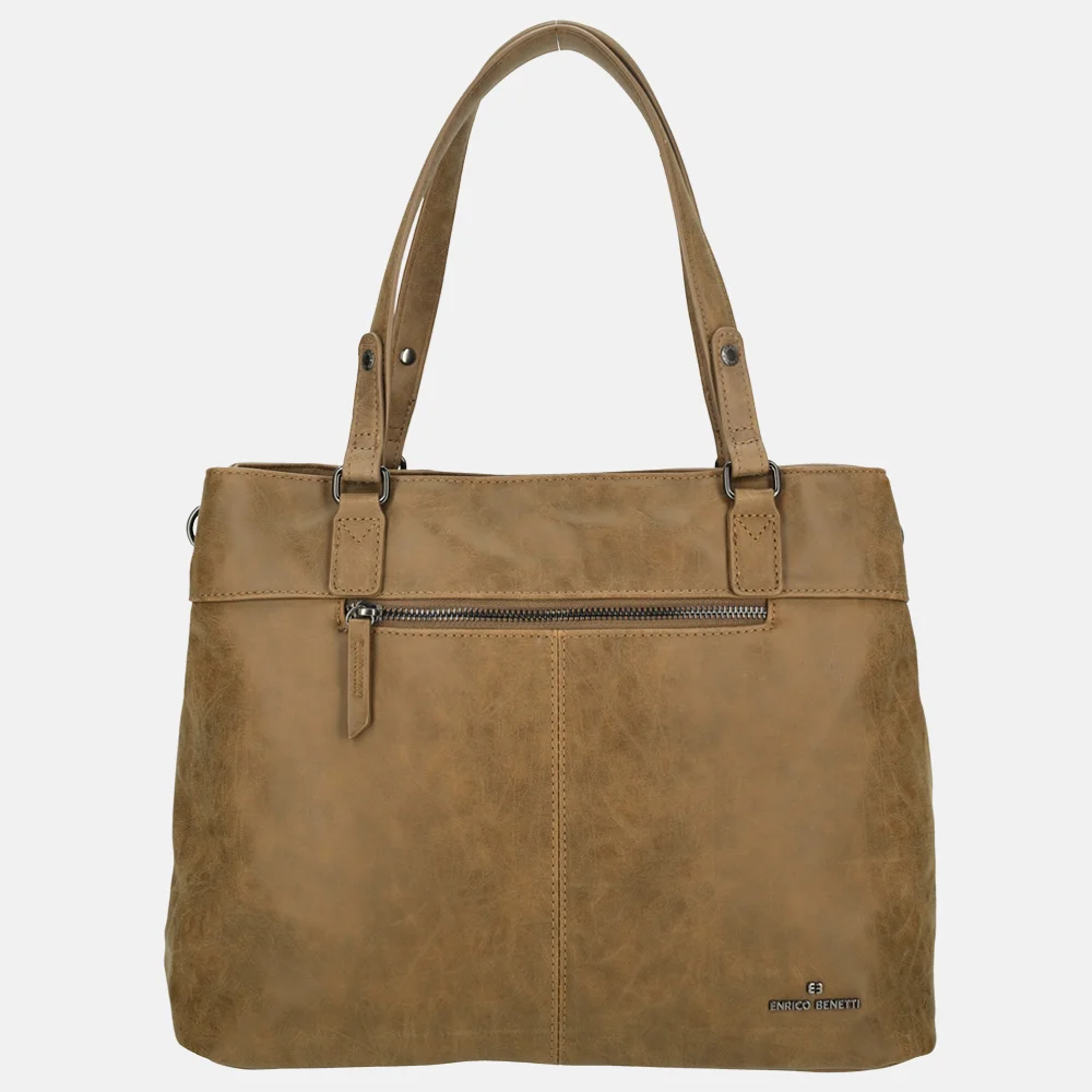 Enrico Benetti Stacey shopper camel bij Duifhuizen