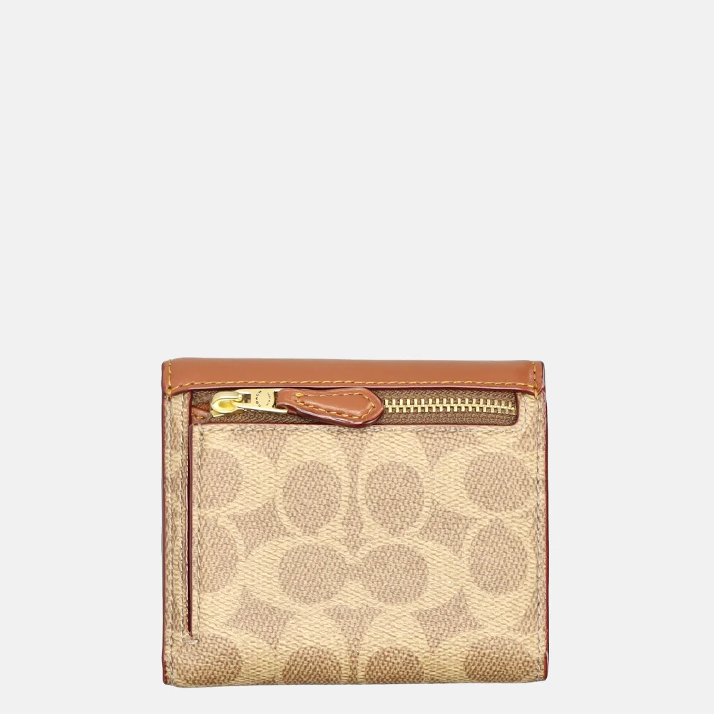 Coach portemonnee tan caramel bij Duifhuizen