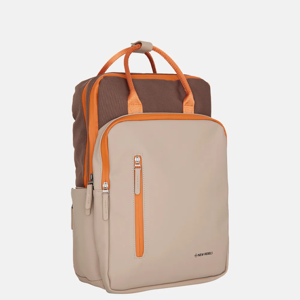 New Rebels Ferron Milwaukee laptoprugzak coffee bij Duifhuizen