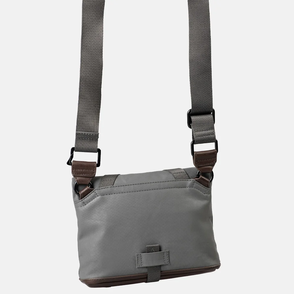 Aunts and Uncles Japan Tsu crossbody tas/heuptas pewter bij Duifhuizen