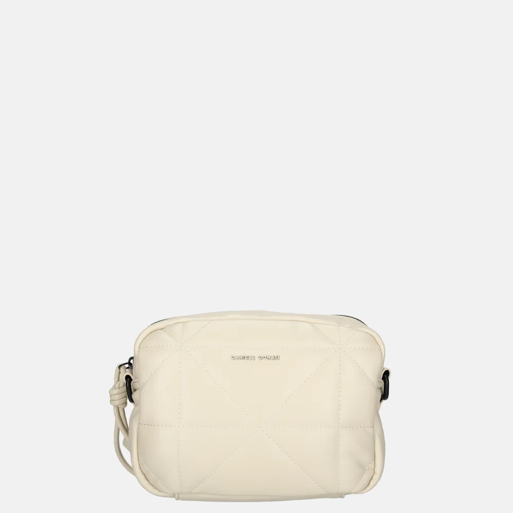 Daniele Donati puffy crossbody tas light beige bij Duifhuizen