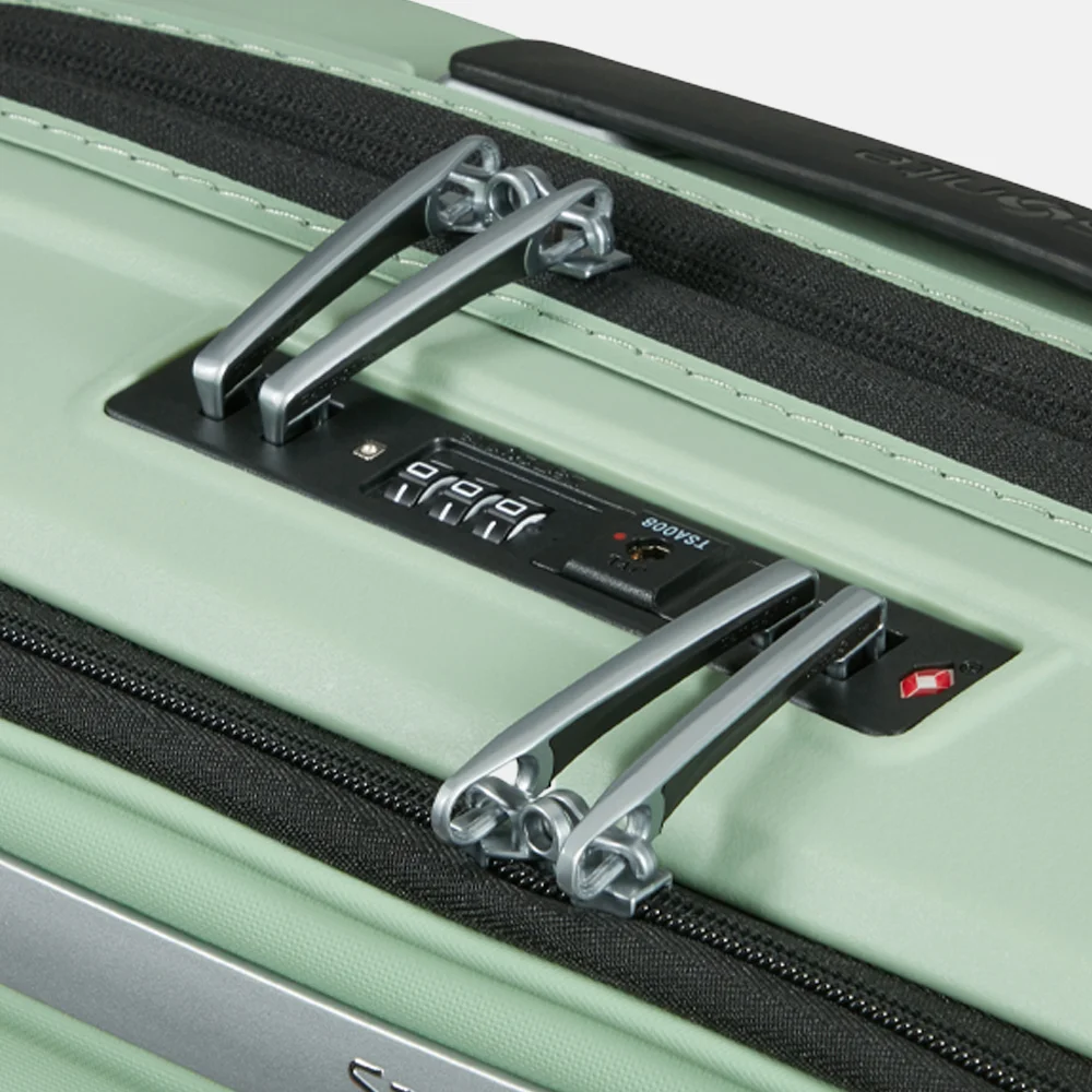 Samsonite Upscape Frontpocket handbagage koffer 55 cm soft sage bij Duifhuizen