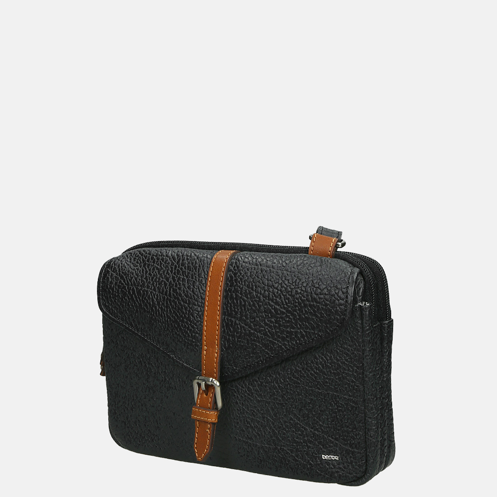 Berba Chamonix crossbody tas black bij Duifhuizen