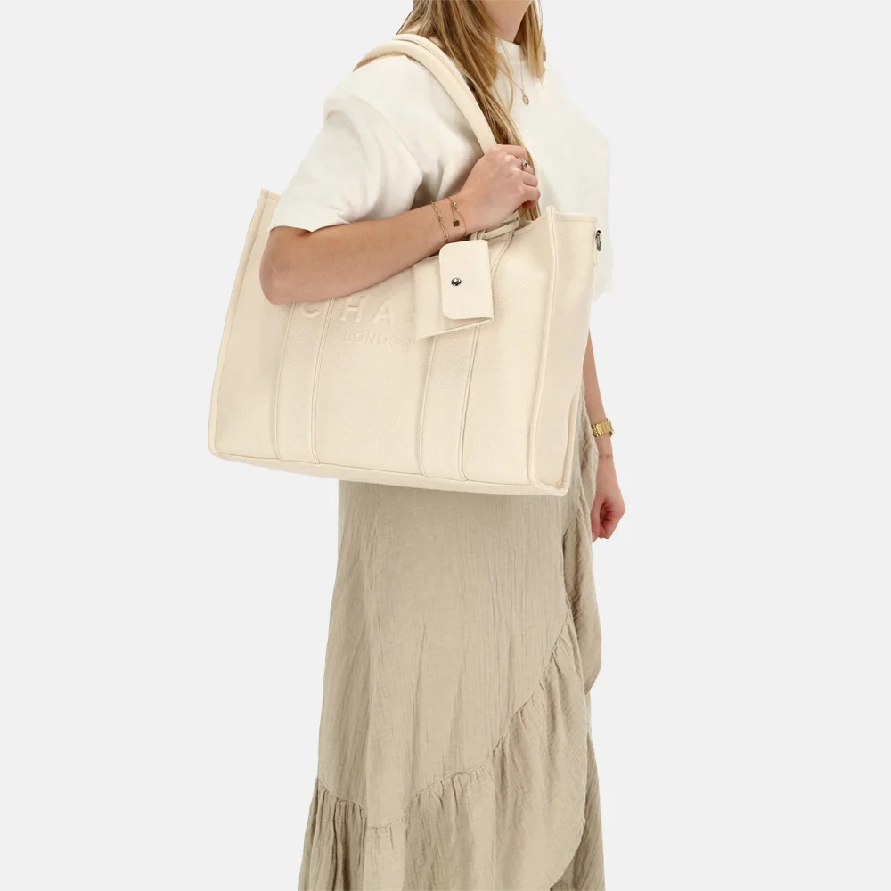 Charm London laptoptas 15 inch off white bij Duifhuizen