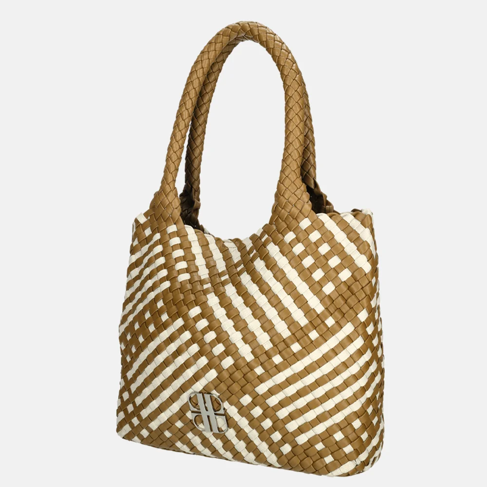 Laurent David shopper taupe bij Duifhuizen