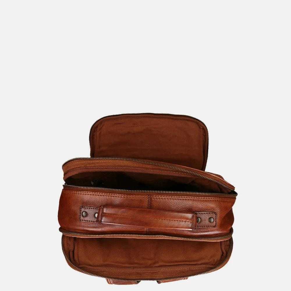 Bear Design Ties rugzak 17 inch cognac bij Duifhuizen