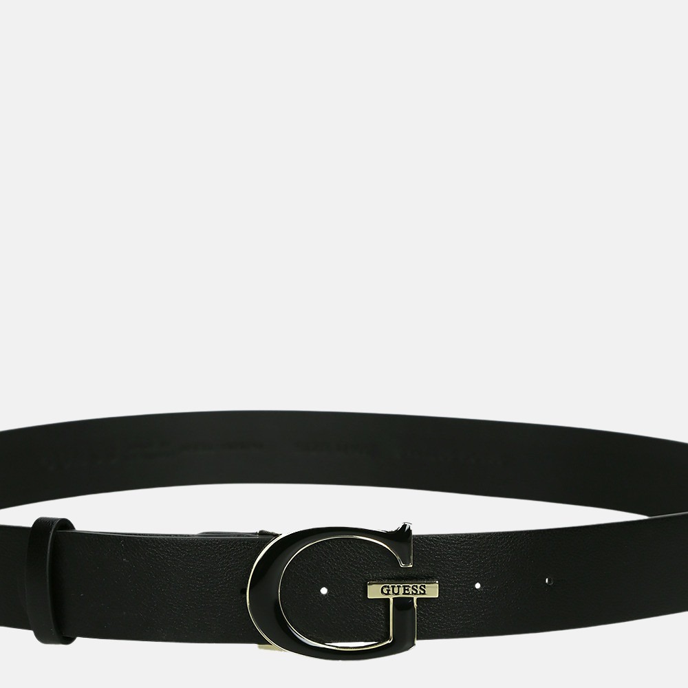 Guess riem 3.5 cm black bij Duifhuizen