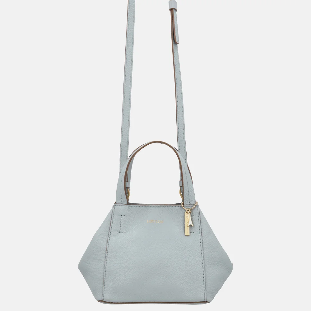 Loulou Essentiels Elodie handtas blue aura bij Duifhuizen