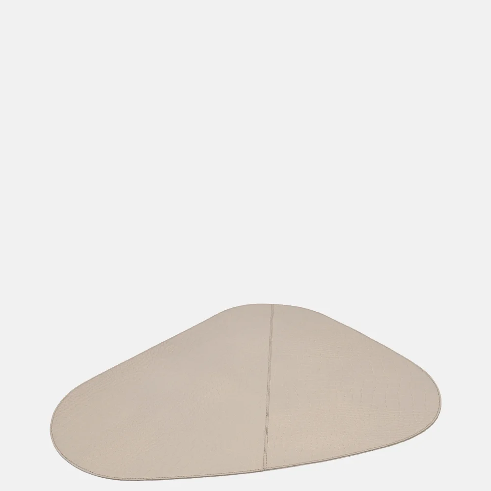 Chamada leren placemats organisch croco (2 stuks) beige bij Duifhuizen