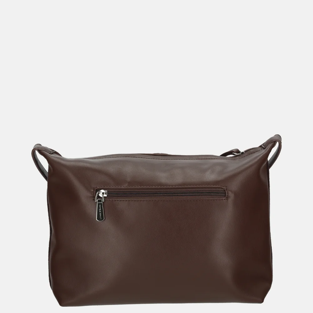 Daniele Donati crossbody tas dark brown bij Duifhuizen