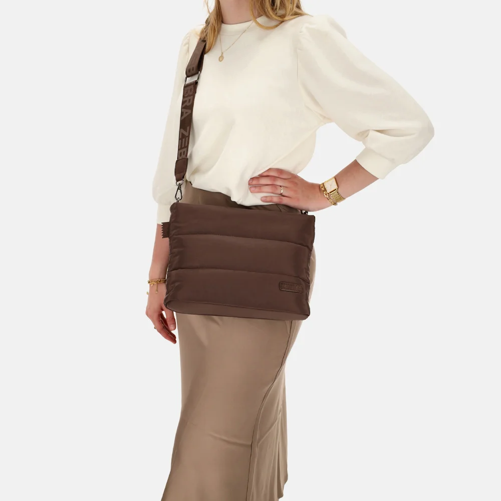 Zebra Trends crossbody tas donkerbruin bij Duifhuizen