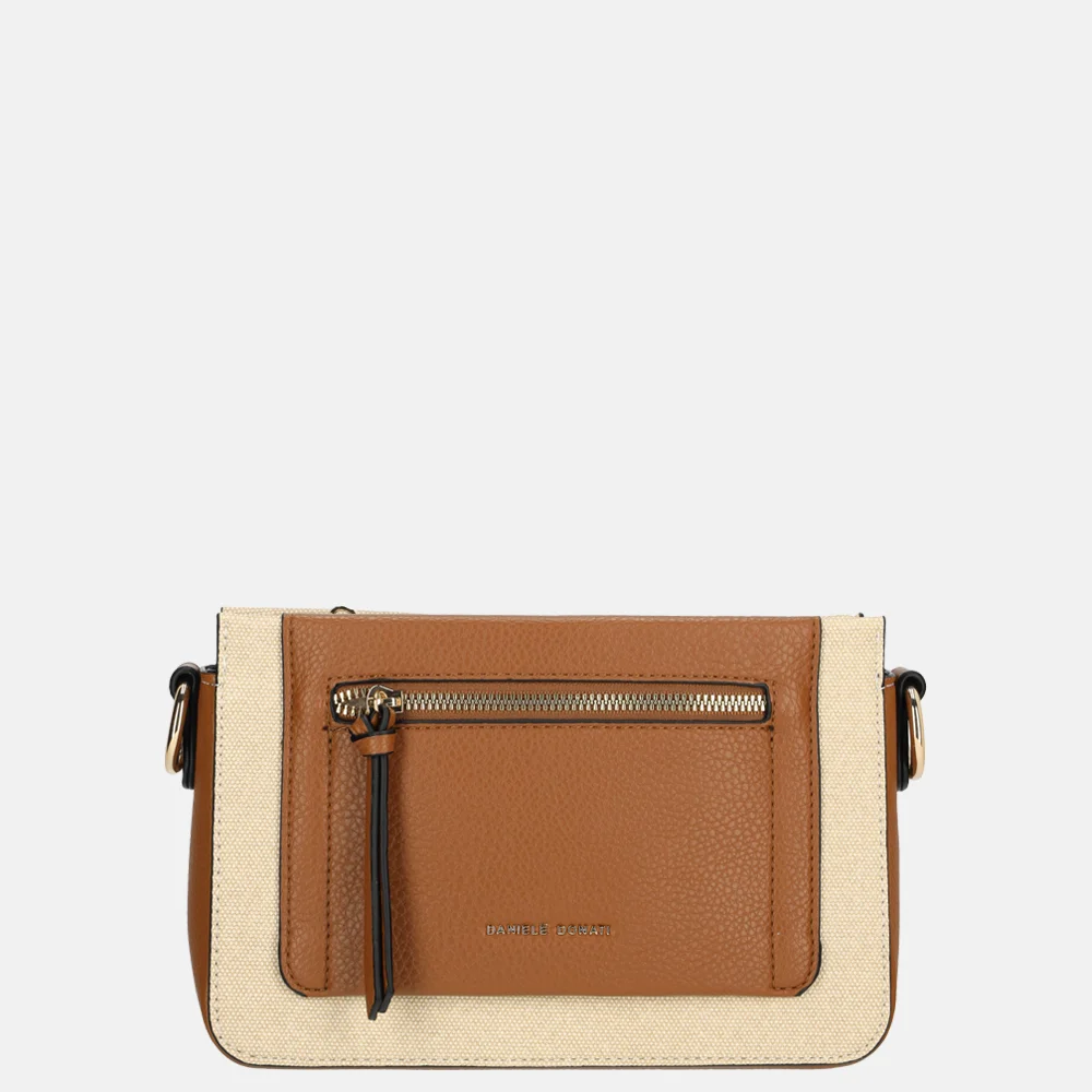 Daniele Donati crossbody tas camel bij Duifhuizen