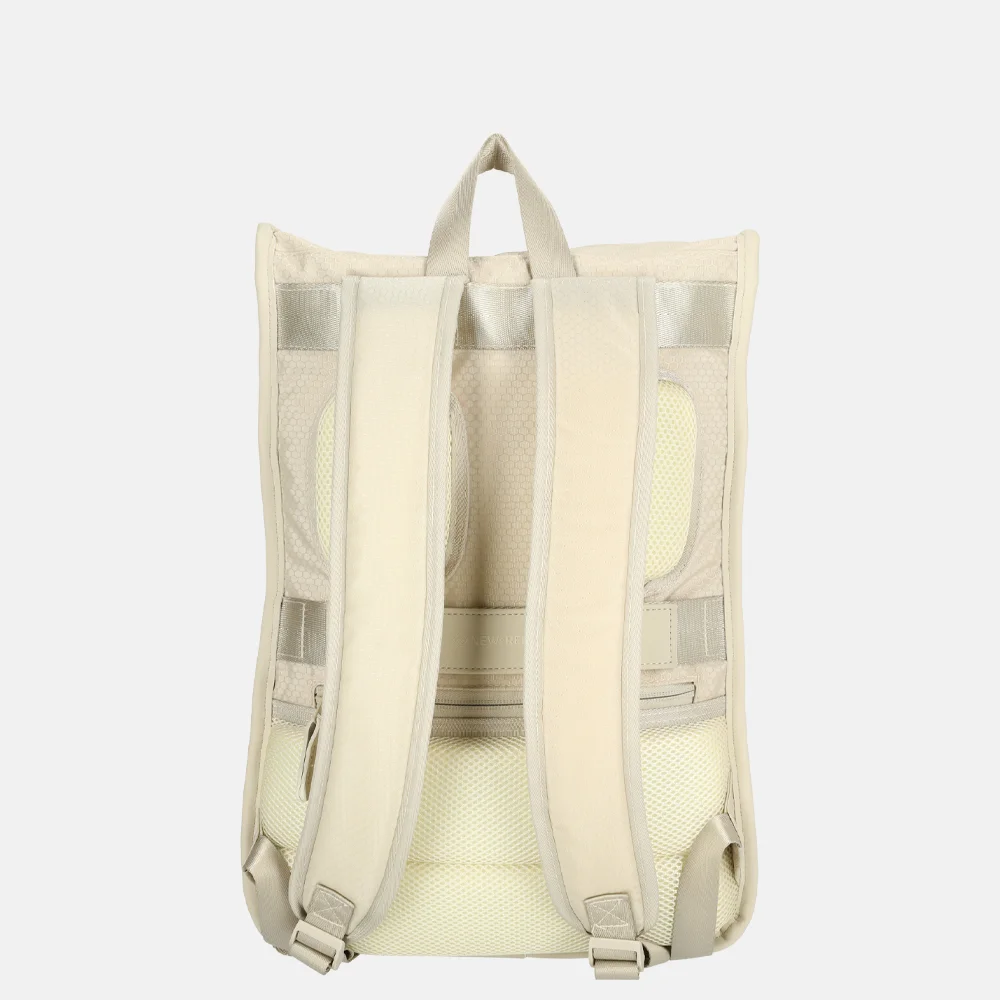 New Rebels Trondheim rugzak 15 inch beige bij Duifhuizen