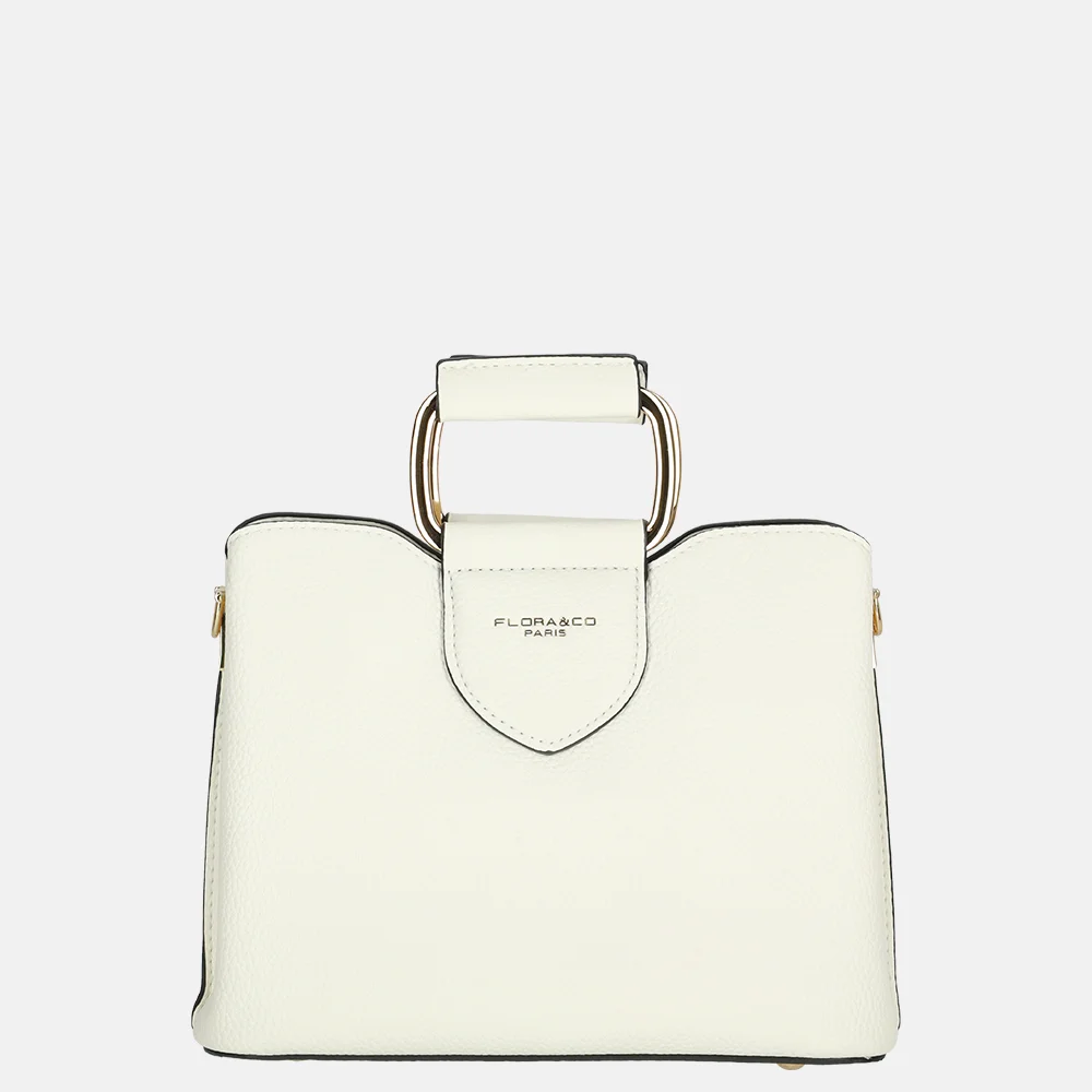 Flora & Co handtas S white bij Duifhuizen