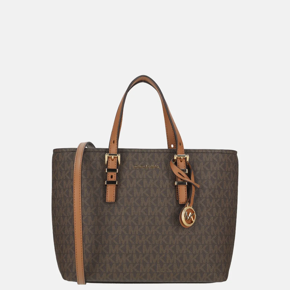 Michael Kors Quinn S handtas brown/acorn bij Duifhuizen