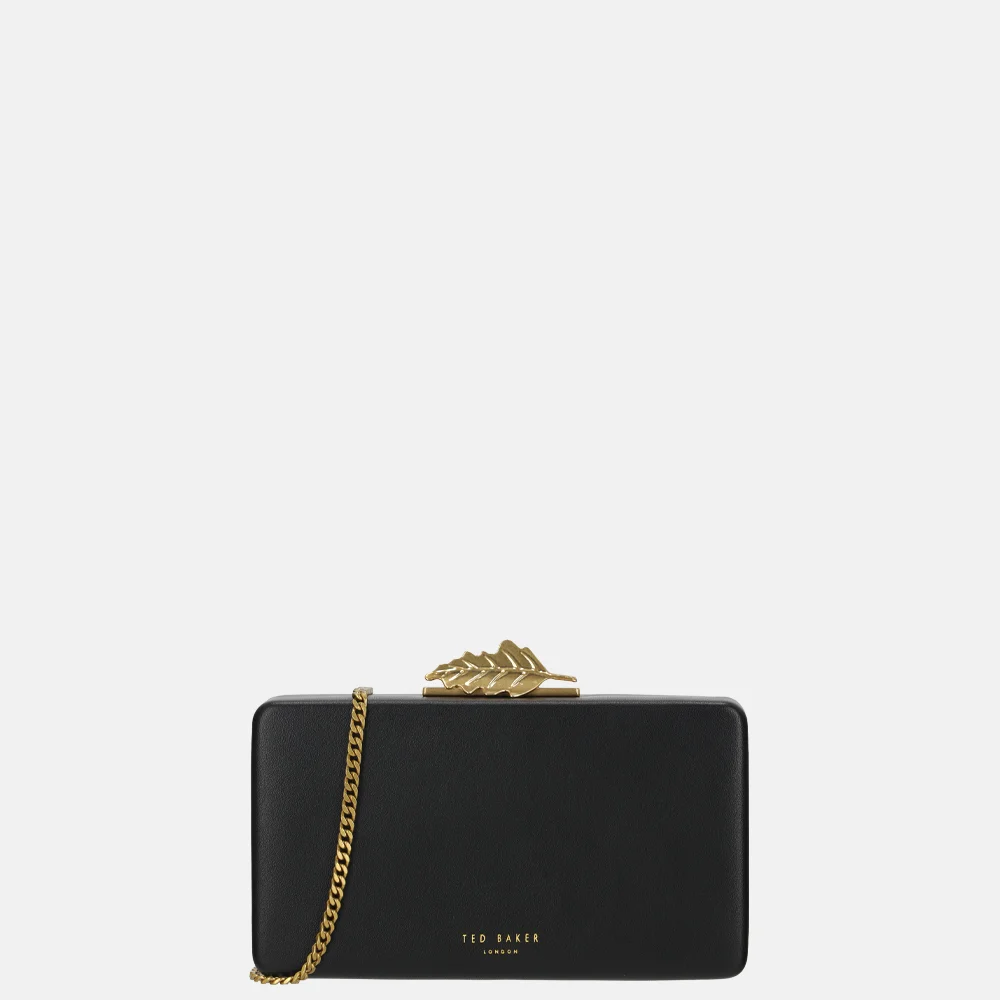 Ted Baker Leaff clutch black bij Duifhuizen