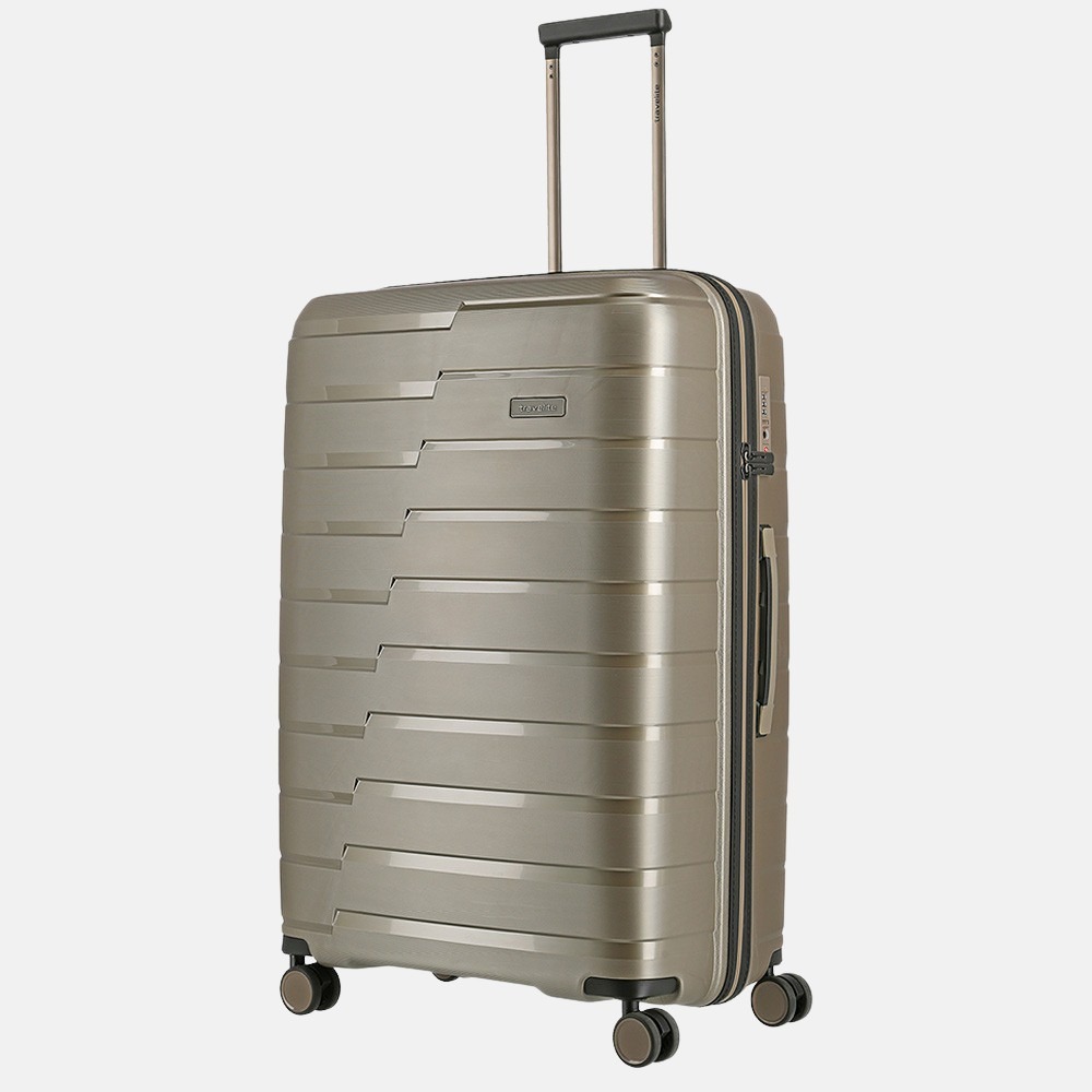 Travelite Air Base koffer 77 cm champagne bij Duifhuizen