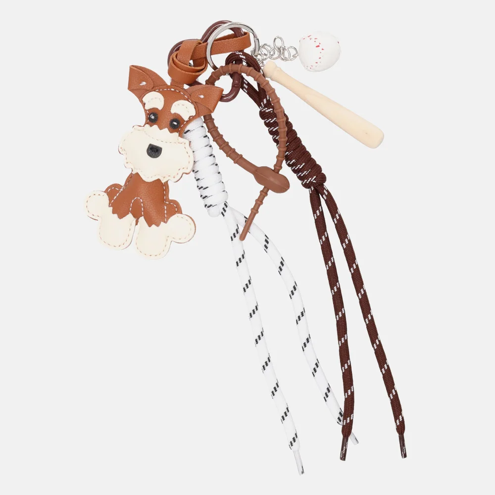 Beagles bag charm/tassenhanger multi