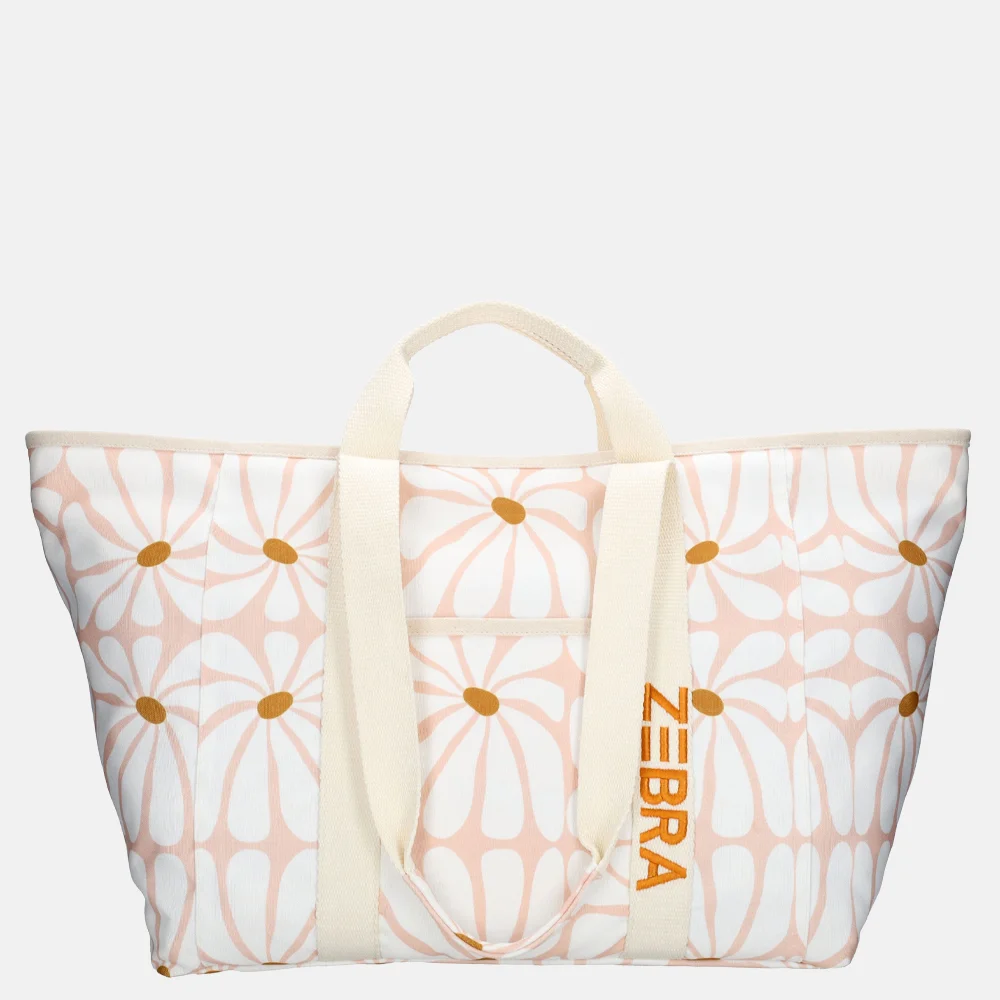 Zebra Trends Elise strandtas retro roze bij Duifhuizen