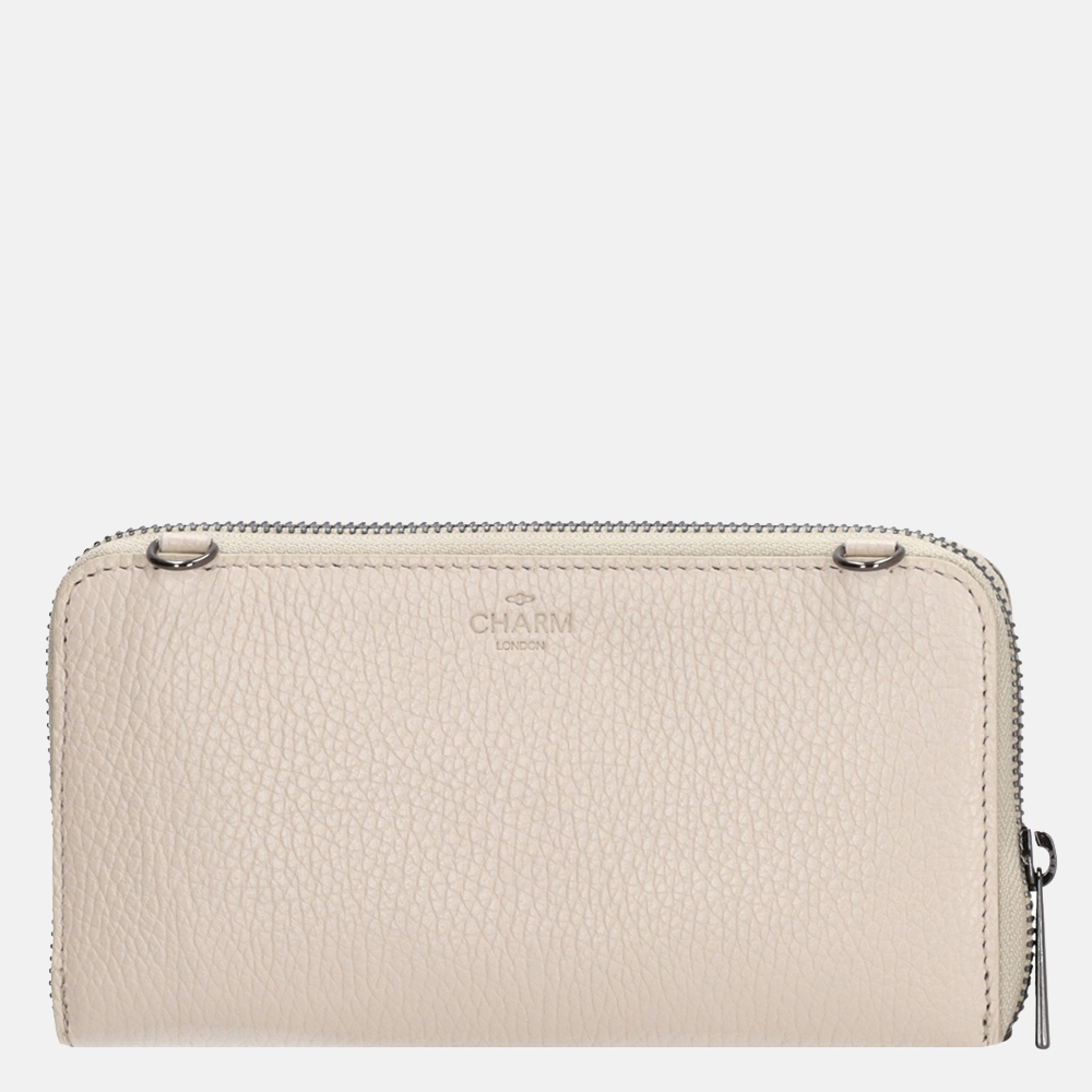 Charm London portemonnee/crossbody tas beige bij Duifhuizen