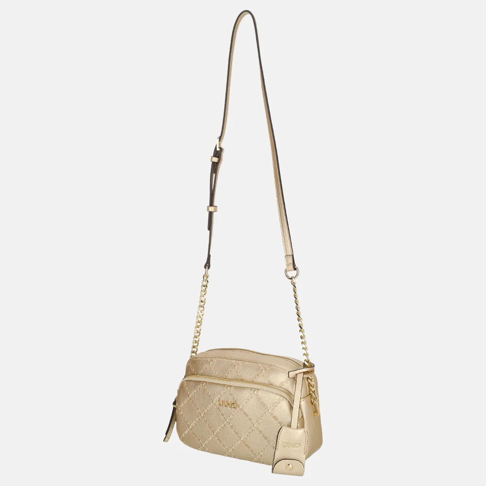 Liu Jo Adonide crossbody tas light gold bij Duifhuizen