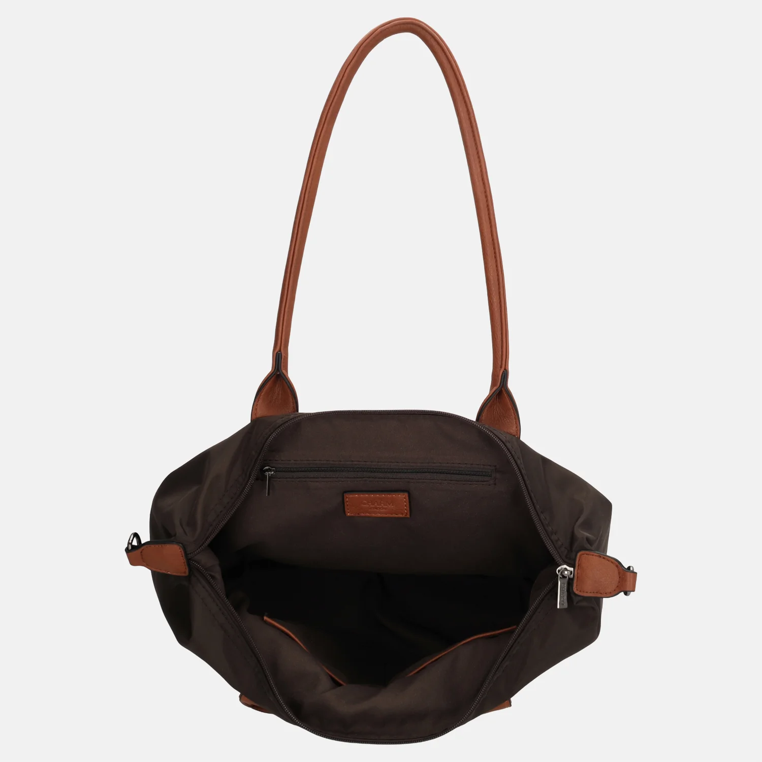Charm London Buckingham shopper L donkerbruin bij Duifhuizen