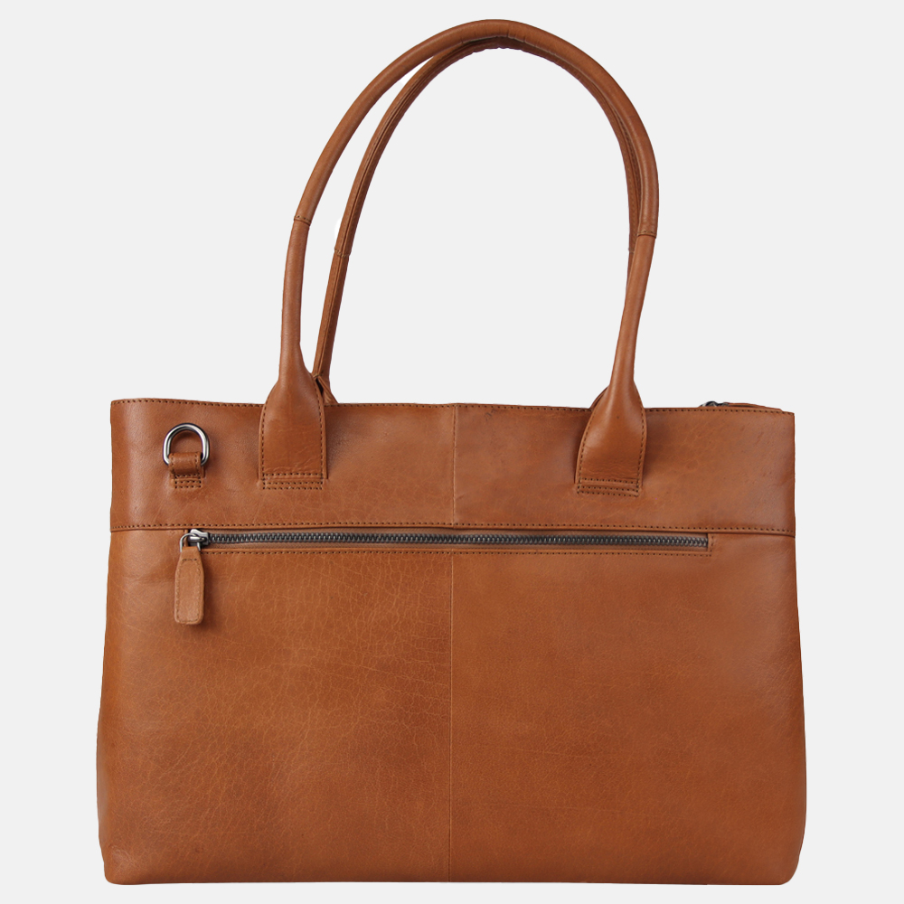 Plevier Amber shopper 15 inch cognac bij Duifhuizen