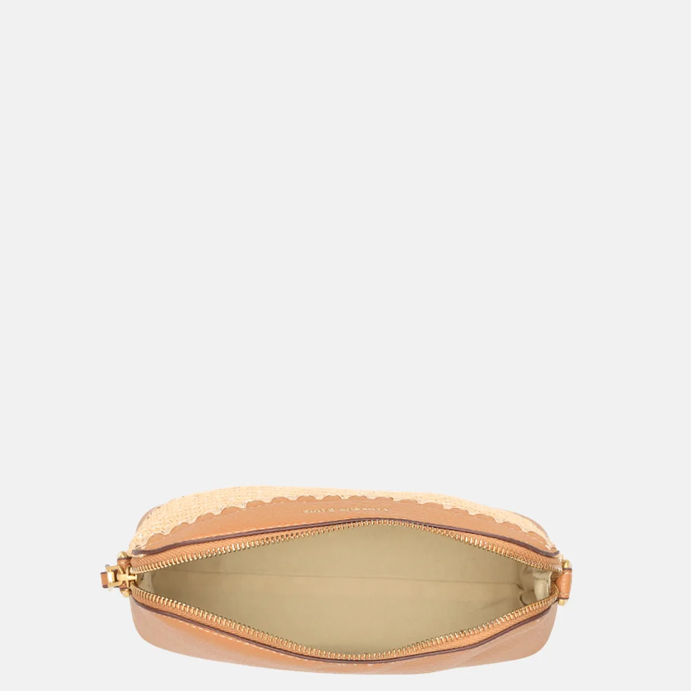 Laurent David Rosa crossbody tas raffia cognac bij Duifhuizen