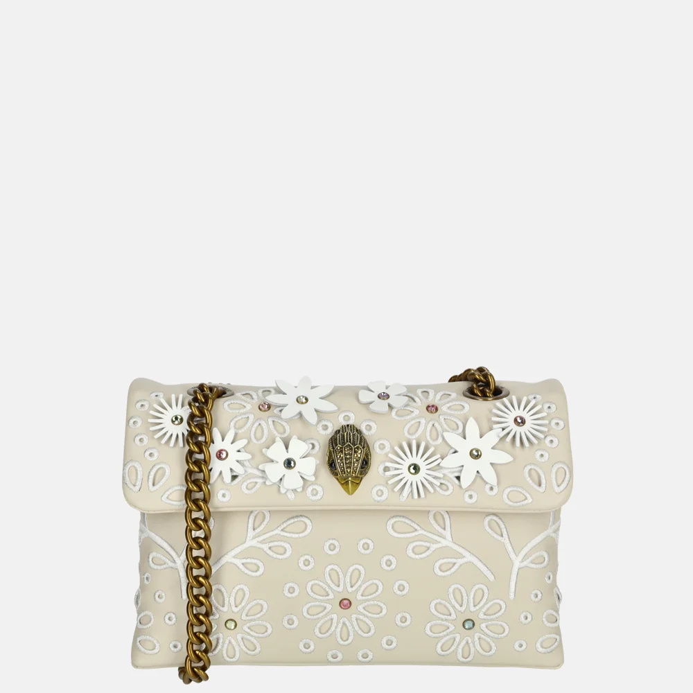 Kurt Geiger Kensington Flower schoudertas bone bij Duifhuizen