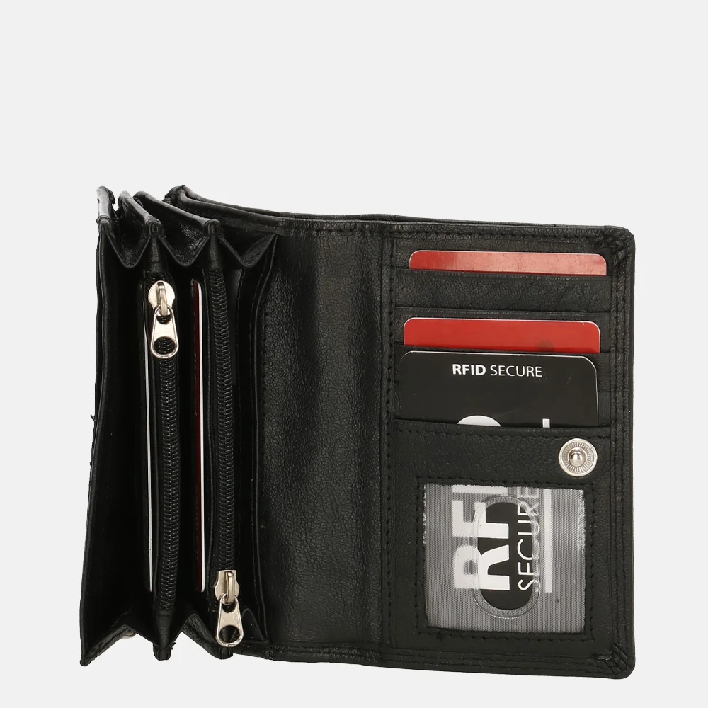 DD Exclusive portemonnee black bij Duifhuizen