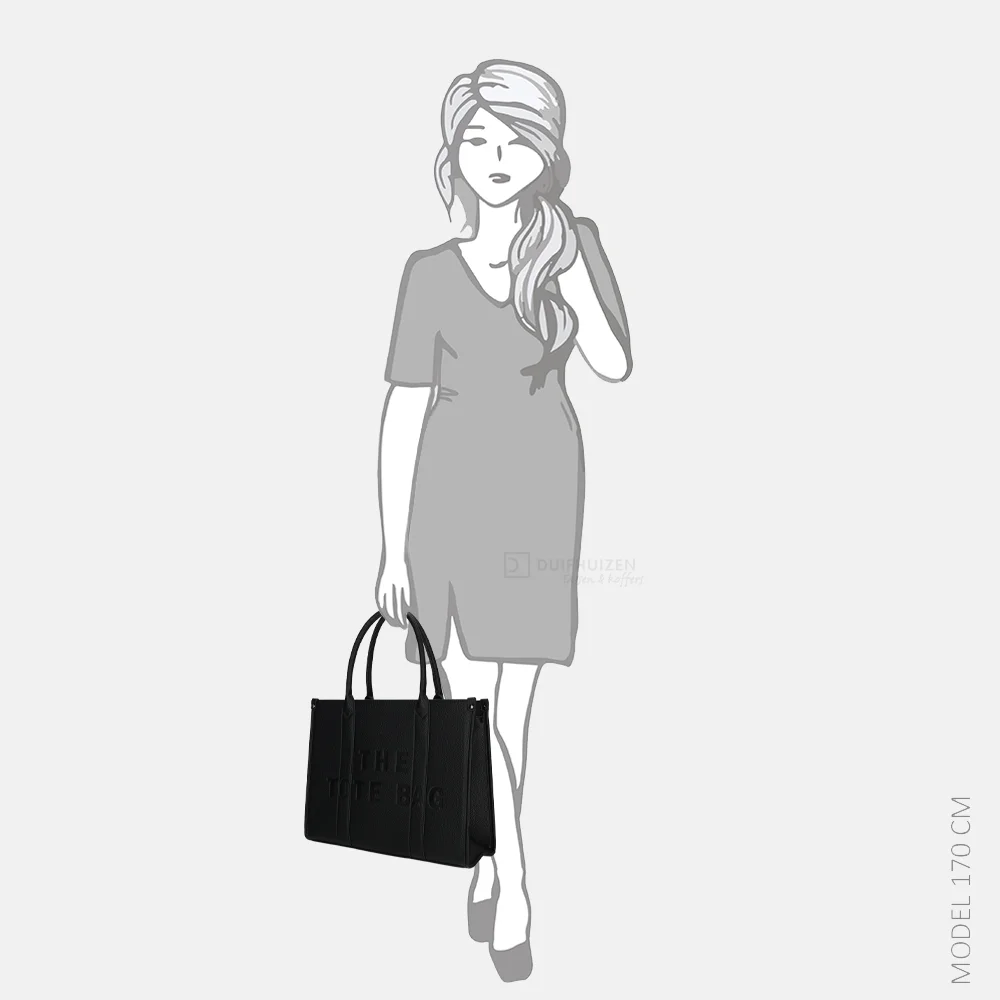 Firenze shopper tote bag L black bij Duifhuizen